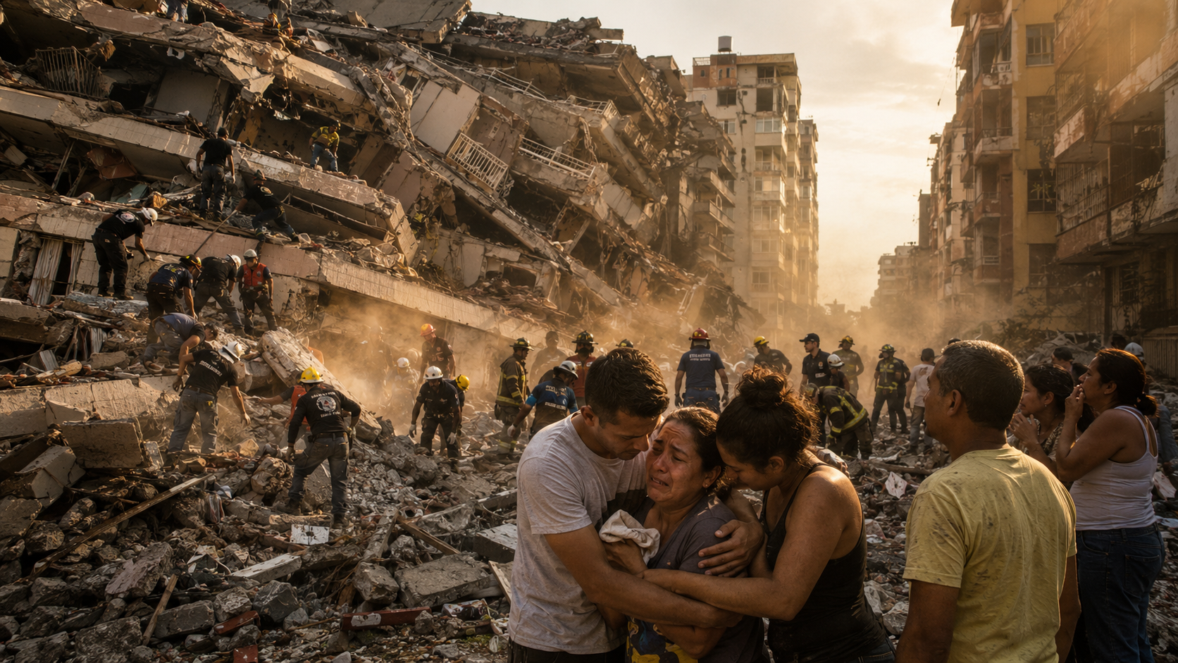 Labor de rescate tras el sismo