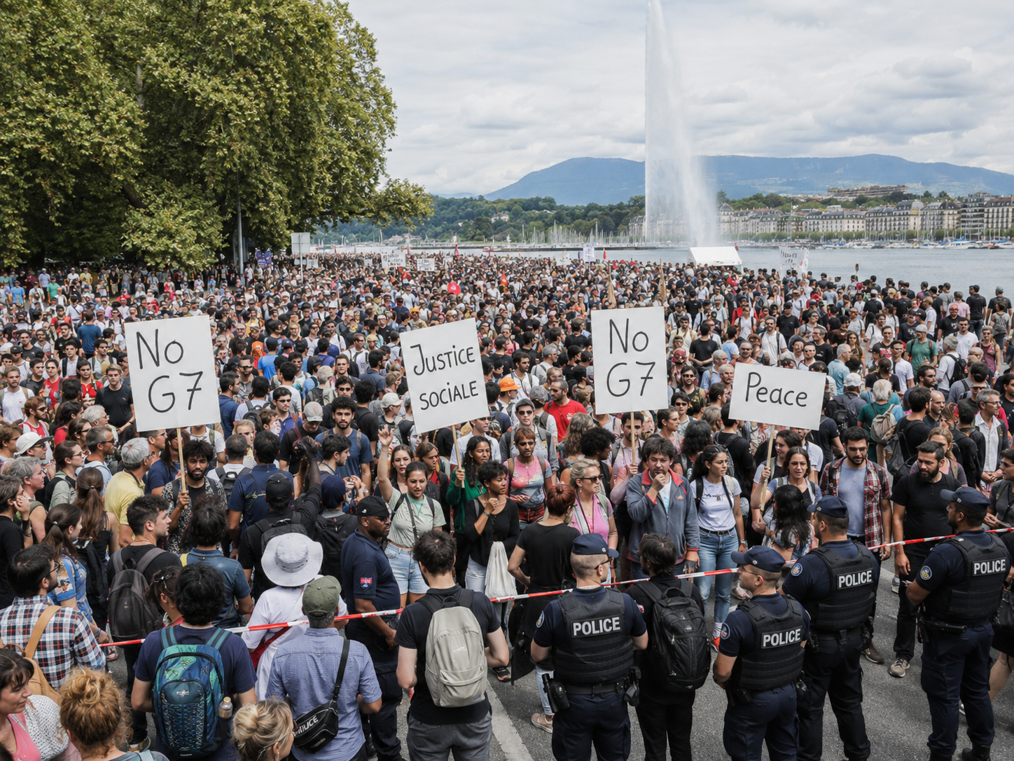 Suiza blinda Ginebra ante una protesta masiva contra el G7