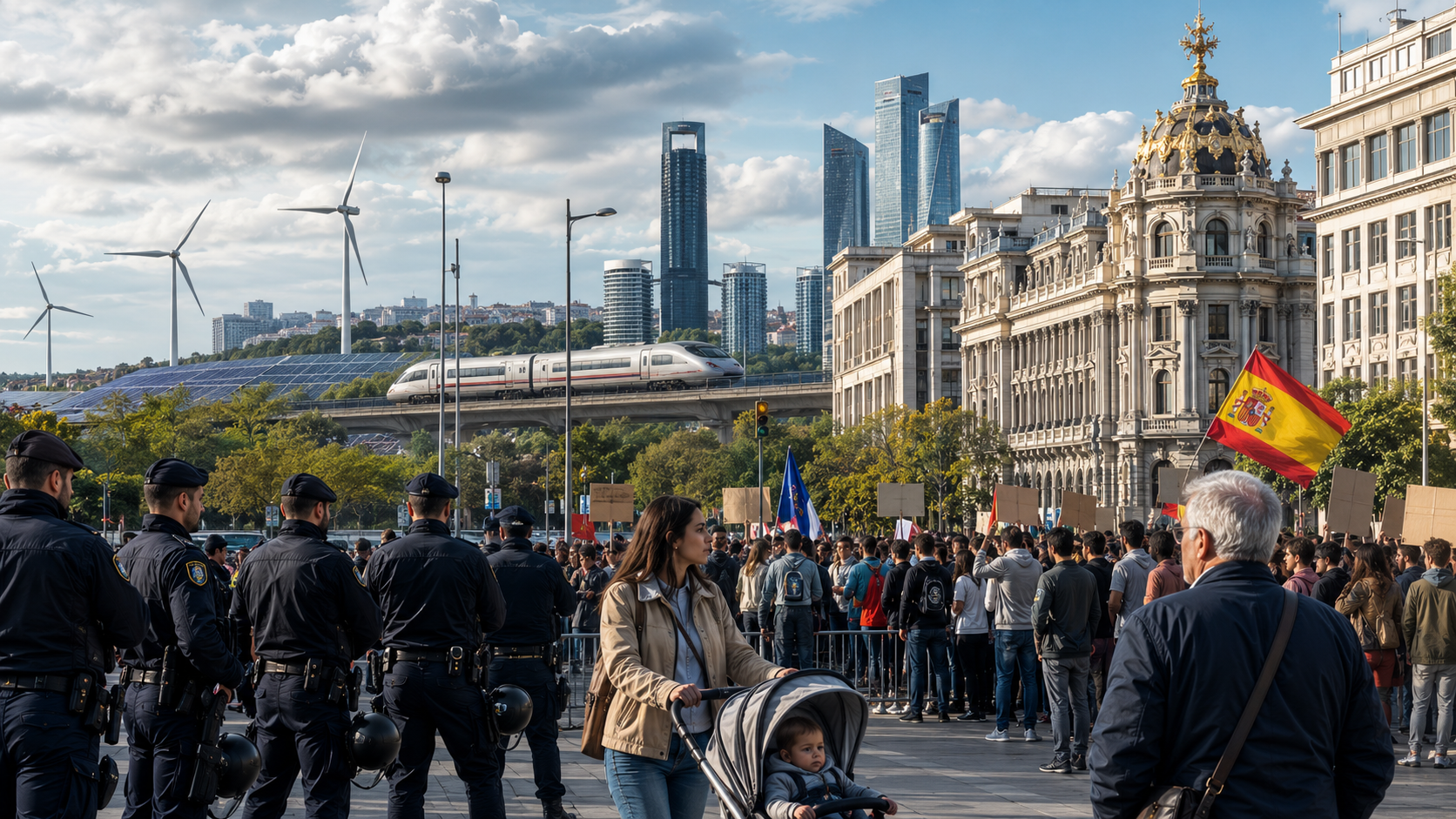 España, migración, crisis social y tensión política