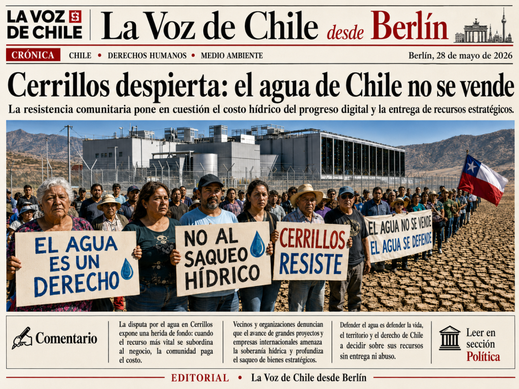 Cerrillos despierta: el agua de Chile no se vende