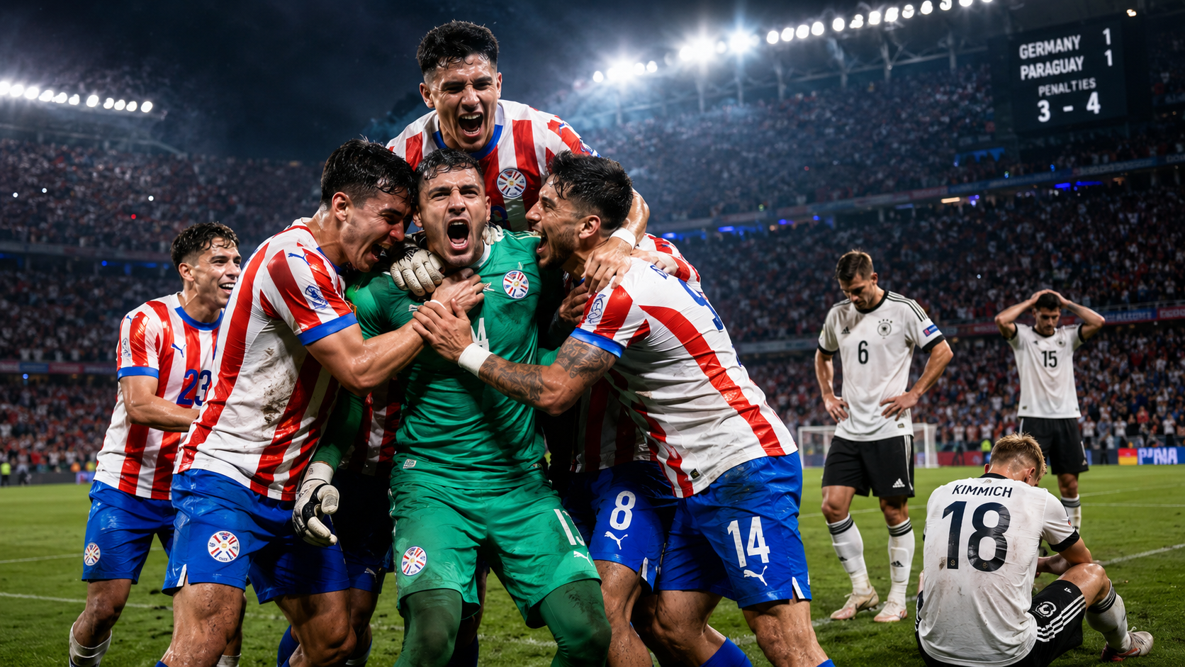 Alemania y Paraguay durante el Mundial 2026