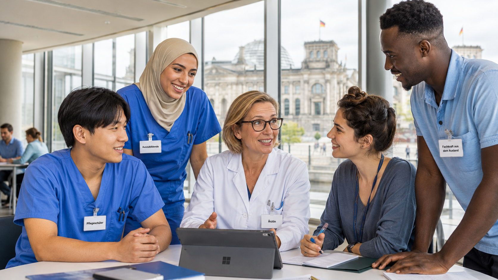 Profesionales internacionales de salud, educación, industria y oficios reunidos en Berlín