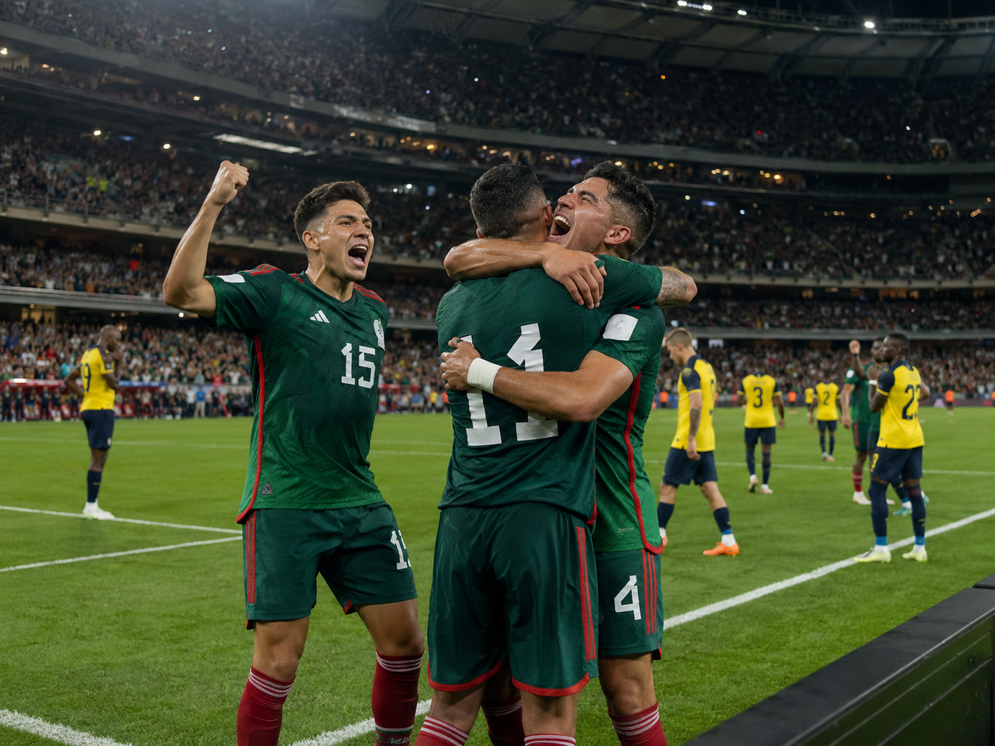 México celebra su victoria frente a Ecuador en el Mundial 2026