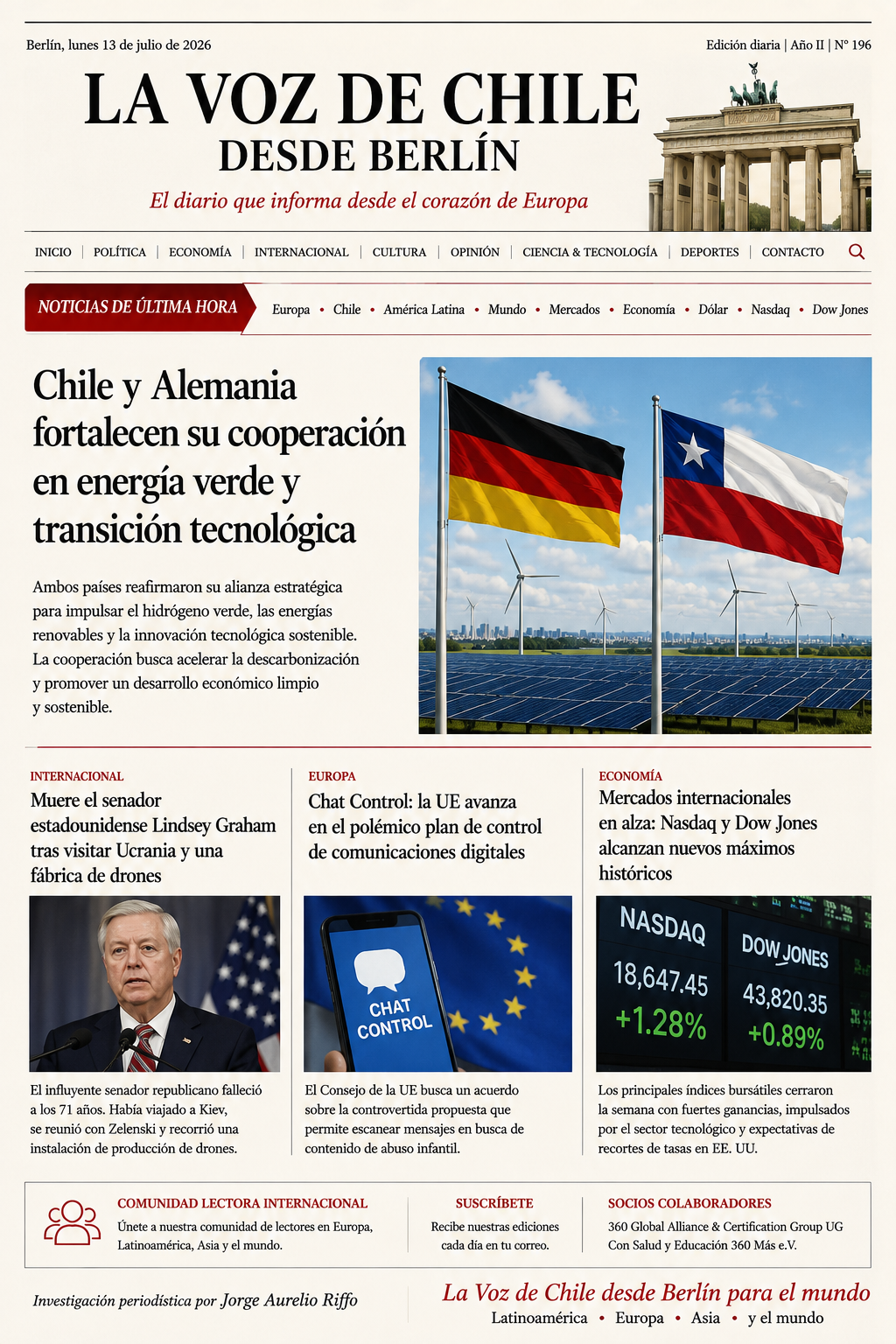 Portada de Últimas Noticias, Edición 3